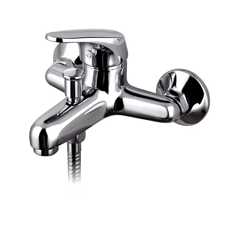 Grifo monomando para lavabo de cromo de bao con 1 orificio