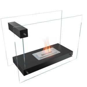 Biochimenea de suelo Linate fuego