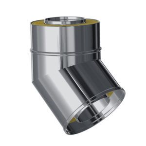 CODO 45º AISLADO EXTERIORES MACHO-HEMBRA 80/130 INOX