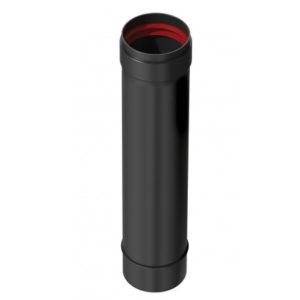 TUBO SIMPLE MACHO / HEMBRA ACERO VITRIFICADO