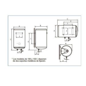 termos electricos tnc 100 a 150 litros