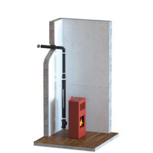 TE RECOGE HOLLÍN AISLADO EXTERIORES CON TAPE MACHO-HEMBRA 80/130 (INOX)