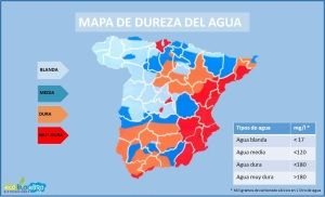 Mapa de dureza de aguas