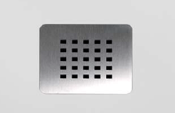 Rejilla de ventilaci/ón plato//DE pantalla 100 x 600 mm aluminio//blanco
