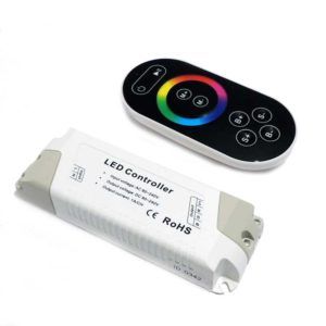 CONTROLADOR RGB CON MANDO RF 440W PARA TIRAS LED 230V