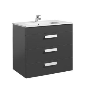 UNIK DEBBA ESTANDAR 3 CAJONES 800 GRIS ANTRACITA BRILLO