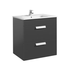 UNIK DEBBA ESTANDAR 2 CAJONES 700 GRIS ANTRACITA BRILLO