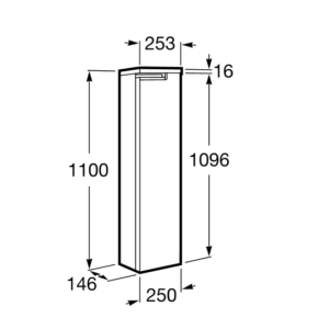 COLUMNA VICTORIA-N 1100 DERECHA BLANCA