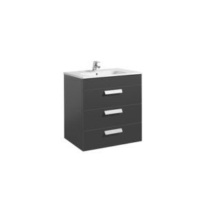 UNIK DEBBA ESTANDAR 3 CAJONES 700 GRIS ANTRACITA BRILLO