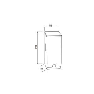 DISPENSADOR DE PAPEL HIGIENICO DOMESTICO UNIVERSAL BLANCO