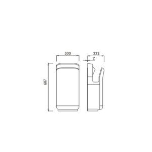 SECAMANOS ANTIBACTERIAS BLANCO FASTFLOW JET.