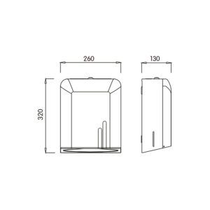 DISPENSADOR DE PAPEL TOALLA CLASSIC