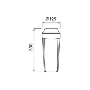 RECAMBIO VASO CONTENEDOR DE FILTRO DE CARBONO