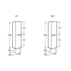 COLUMNA VICTORIA-N 1500 BLANCO BRILLO