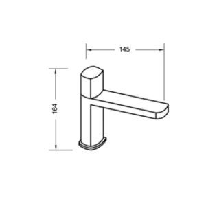 Medidas monomando lavabo Oval