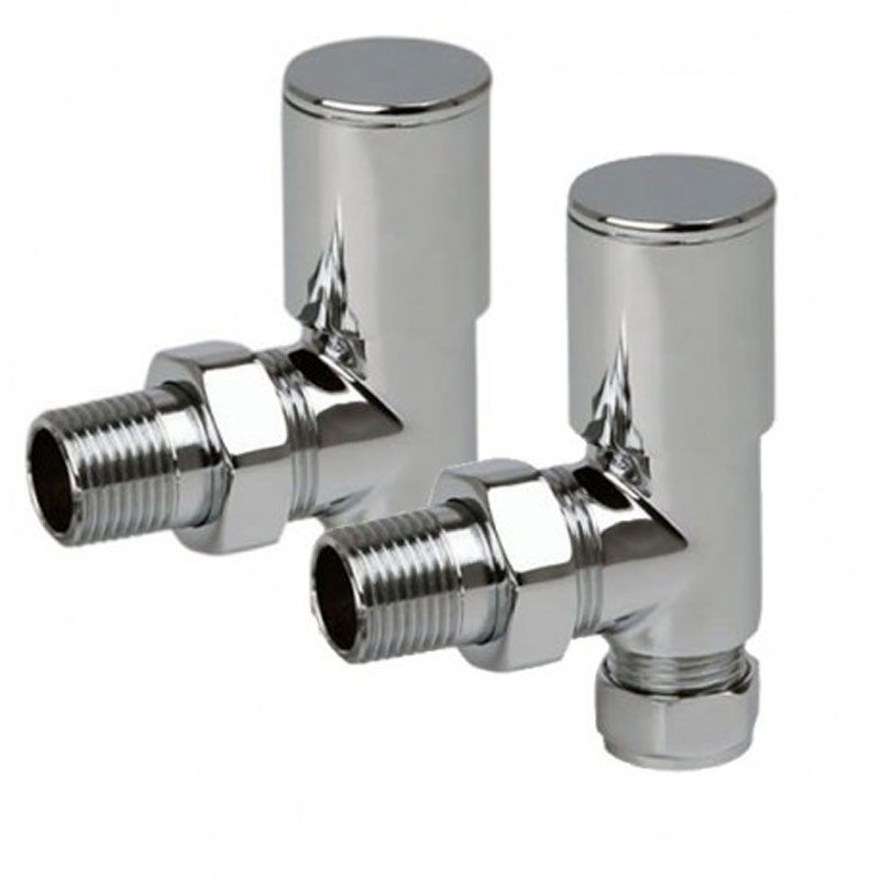 Moderno Recto Toalla V/álvulas Radiador con 15mm Conectar