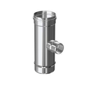 COLECTOR VERTICAL ENTRONQUE Ø 80 SIMPLE PARED INOX 316 EXTERIORES