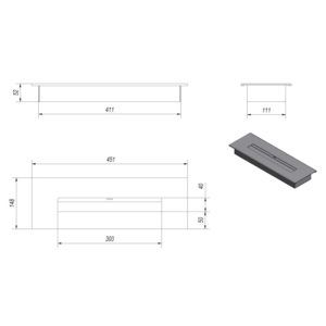 QUEMADOR BIOETANOL ECOQ006 TUV