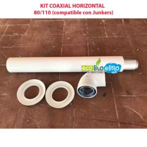 KIT COAXIAL HORIZONTAL 80:110 (compatible con Junkers) ecobioebro