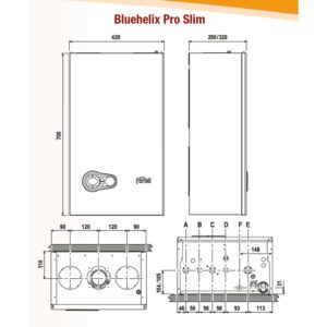 Caldera a Gas de Condensación Ferroli BLUEHELIX PRO SLIM