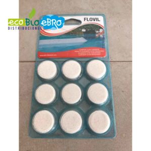 BLISTER PASTILLAS FLOCULANTE PISCINAS (FLOVIL) ecobioebro