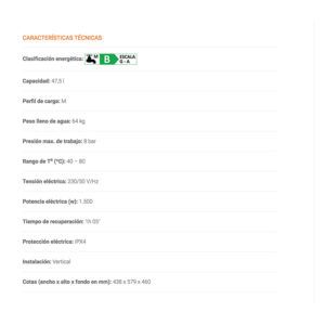 Termo Eléctrico COINTRA TL Plus 50 V