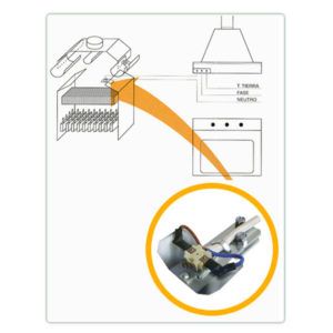 ENCLAVAMIENTO CAMPANA – CALDERA/CALENTADOR DE HOGAR