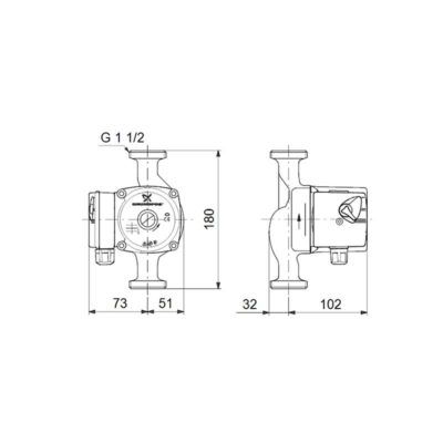 BOMBA GRUNDFOS UPS 25/60 180