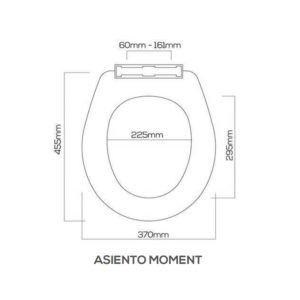 Asiento inodoro moment (blanco)
