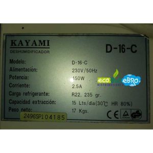 MOTOR VENTILADOR DESHUMIDIFICADOR KAYAMI (D-16-C)