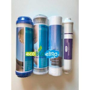 PACK 4 FILTROS REMINERALIZADOR ÓSMOSIS DOMÉSTICA