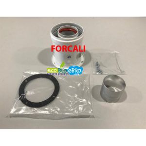 ADAPTADOR SALIDA VERTICAL COMPATIBLE FORCALI 60/100mm (estancas y bajo nox)