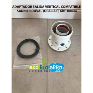 ADAPTADOR SALIDA VERTICAL COMPATIBLE SAUNIER DUVAL (OPALIA F) 60:100mm ecobioebro