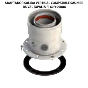 ADAPTADOR SALIDA VERTICAL COMPATIBLE SAUNIER DUVAL (OPALIA F) 60:100mm ecobioebro