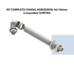 KIT COMPLETO COAXIAL HORIZONTAL 60:100mm (compatible COINTRA) ecobioebro