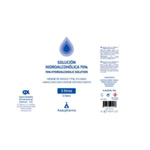 SOLUCIÓN HIDROALCOHÓLICA 70% CPI (100 ml) ASACPHARMA