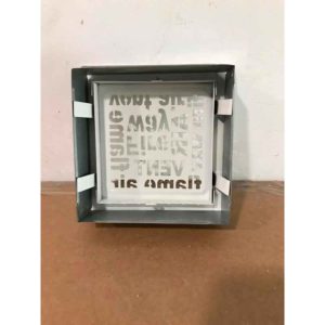 Rejilla ventilación aire caliente de 170 x 170 mm Serie Alfabeto