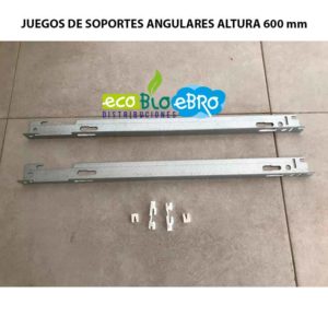 JUEGO DE SOPORTES ANGULARES PARA RADIADORES DE PANEL ACERO altura 600 ecobioebro