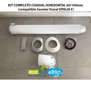 KIT COMPLETO COAXIAL HORIZONTAL 60:100mm (compatible Saunier Duval OPALIA F) ecobioebro