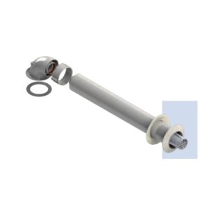 KIT COMPLETO COAXIAL VERTICAL 60:100mm (compatible Saunier Duval OPALIA F) ecobioebro