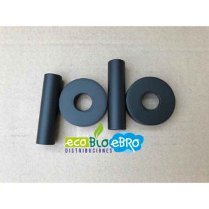 KIT CUBRETUBOS REDONDO NEGRO PARA TOALLEROS ECOBiOBRO
