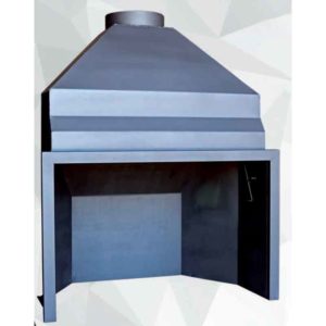 CHIMENEA ACERO MODELO A-SIN BASE ECOBIOEBRO