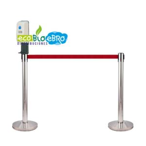 organizador-de-filas-con-dispensador-de-gel-automatico-ecobioebro