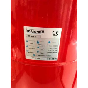VASO EXPANSIÓN IBAIONDO 100 LITROS VERTICAL CON PATAS (serie AMR)