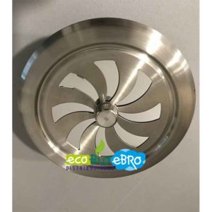 REJILLA REDONDA REGULABLE ACERO INOXIDABLE SALIDA Ø 100 mm ecobioebro