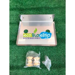 SOPORTE TEJADILLO CONTADOR GAS G-4 INOXIDABLE CON RACORES 7:8 ESTANCOS ecobioebro
